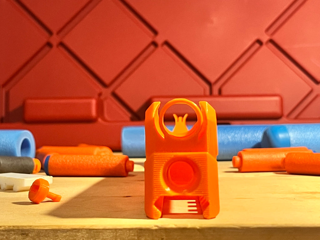 Nerf M16-like Carry handle and Iron Sights