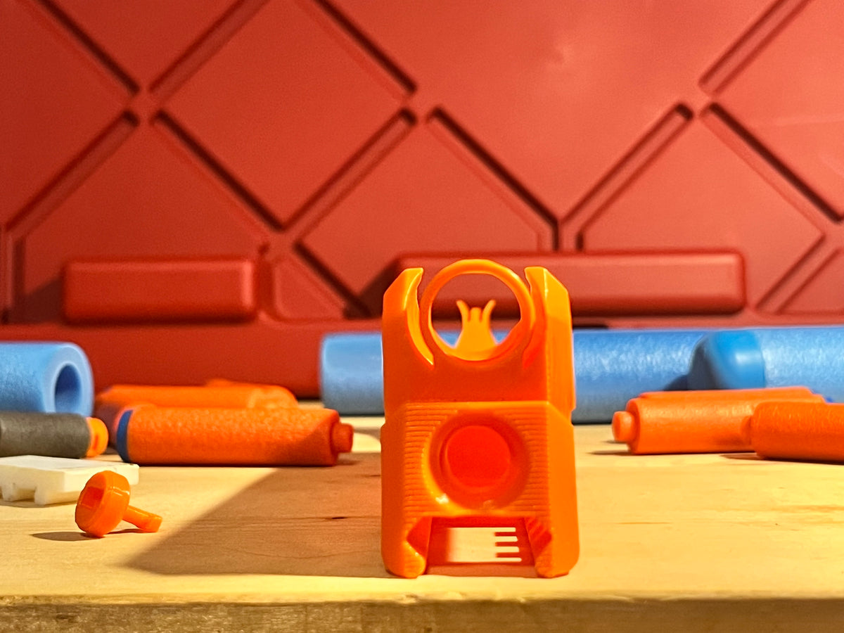 Nerf M16-like Carry handle and Iron Sights