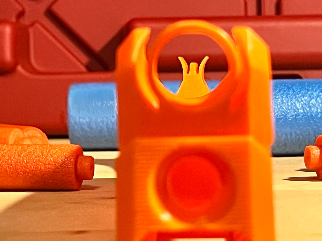 Nerf M16-like Carry handle and Iron Sights