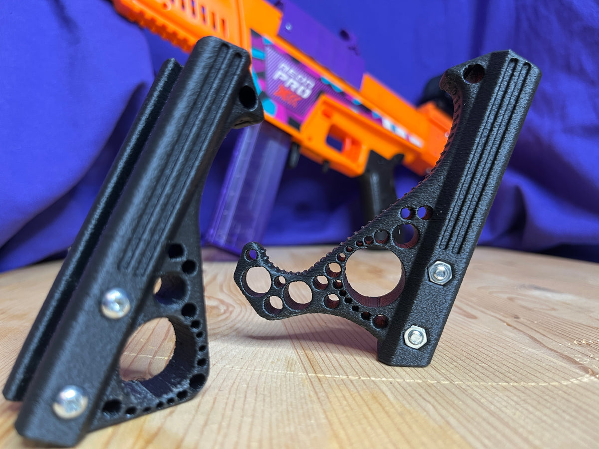 Ergonomic Nerf Foregrip & Foregrip Mini – Enhanced Blaster Control Stability
