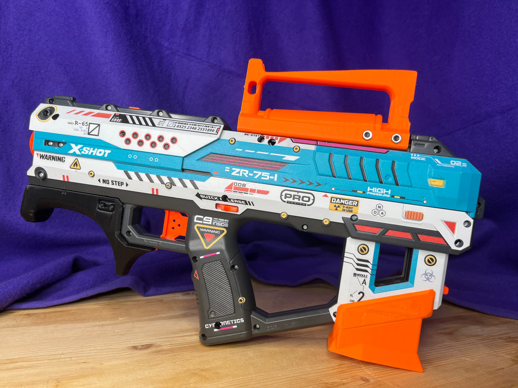 Nerf GROZA-like Carry handle and Iron Sights