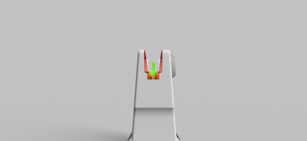 Nerf GROZA-like Carry handle and Iron Sights